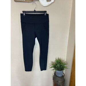 Athleta  High Rise Moto Tight Leggings Black M